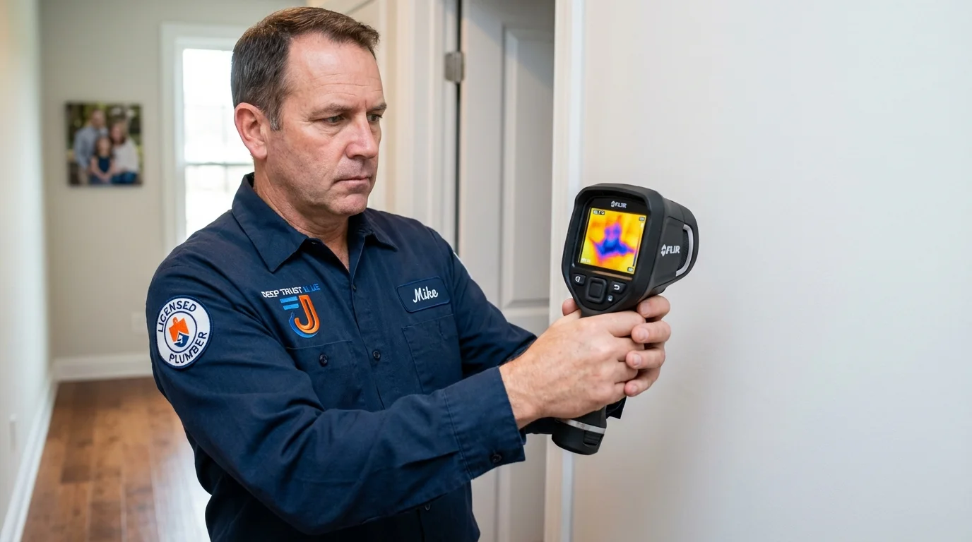 Thermal imaging leak detection by Johns Plumbing LLC in Indian Head